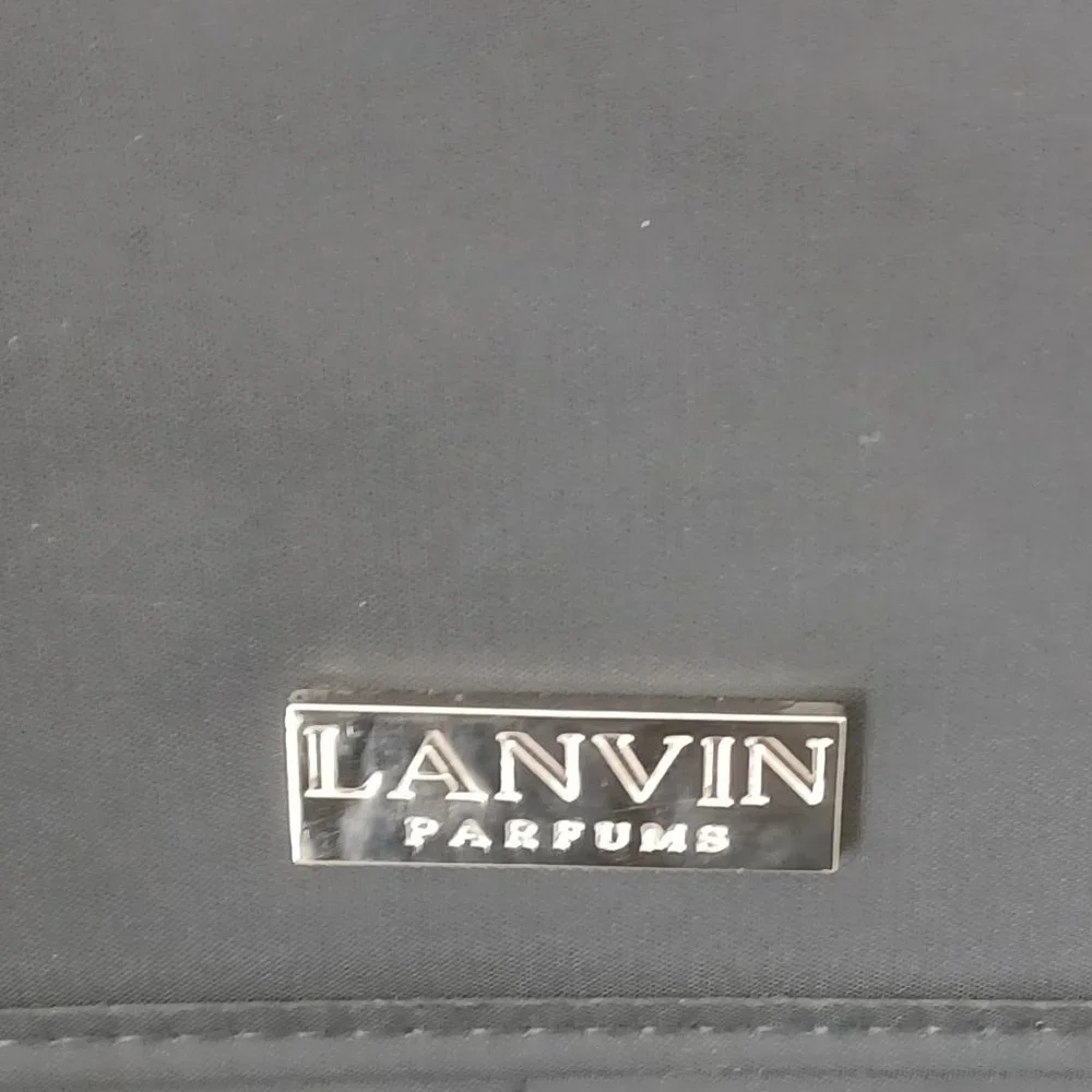 New Lanvin parfums Black Messenger Crossbody Bag